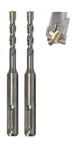 jw-germany 2 Stück HM - SDS PLUS High-Quality Hammerbohrer Betonbohrer Z= 4 mit Zentrierspitze… (SDS-PLUS 6 x 110mm) von jjw-germany