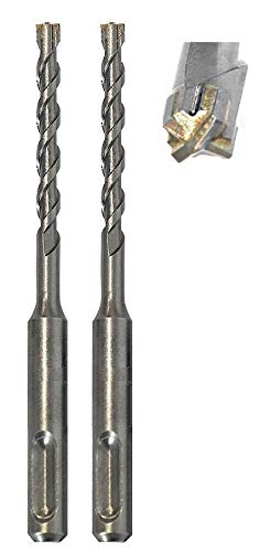 jw-germany 2 Stück HM - SDS PLUS High-Quality Hammerbohrer Betonbohrer Z= 4 mit Zentrierspitze… (SDS-PLUS 6 x 160mm) von jjw-germany