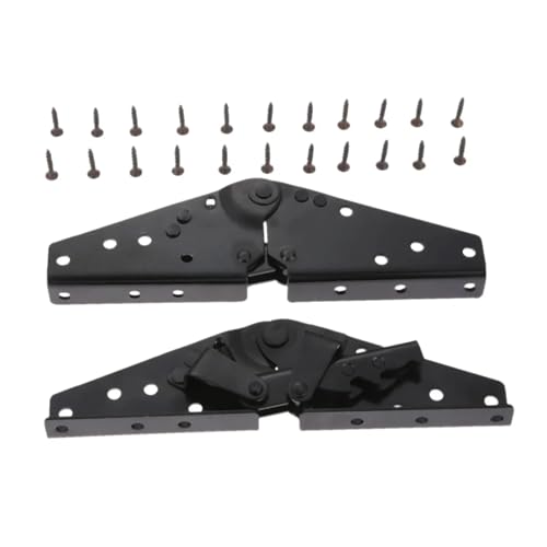 2 Stück Eisen schwarz verstellbare 3-Position Home Schlafsofa Eckmechanismus Scharniere mit Schrauben Möbelbeschläge 23 * 7cm 2 Stück Eisen schwarz verstellbare 3-Position Home Schlafsofa Eckmechanismus Scharniere mit Schrauben Möbelbeschläge 23 * 7cm von jkhgajgew