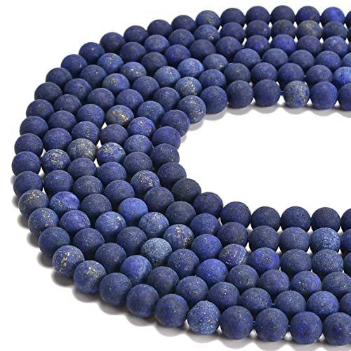 jodaying 10 mm Lapislazuli matte runde natürliche Gematone lose Perlen für Schmuckherstellung DIY 1 Strang 38,1 cm jodaying 10 mm Lapislazuli matte runde natürliche Gematone lose Perlen für Schmuckherstellung DIY 1 Strang 38,1 cm von jodaying