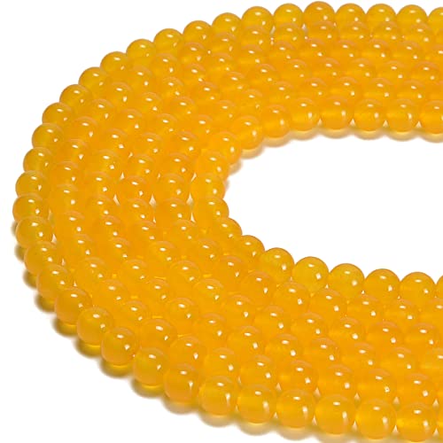 jodaying 10 mm gelbe gefärbte Jade, glatte runde natürliche Gematone, lose Perlen für Schmuckherstellung, DIY-Erkenntnisse, 1 Strang, 38,1 cm jodaying 10 mm gelbe gefärbte Jade, glatte runde natürliche Gematone, lose Perlen für Schmuckherstellung, DIY-Erkenntnisse, 1 Strang, 38,1 cm von jodaying