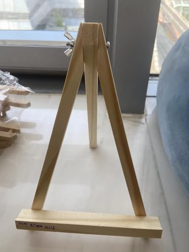10 Stück 22,9 cm große Holz-Staffelei, tragbare A-Rahmen-Tischaufstell-Staffelei zum Malen, Leinwand, Fotos, Schilder, Kunststaffelei für Kinder, Studenten, Anfänger 10 Stück 22,9 cm große Holz-Staffelei, tragbare A-Rahmen-Tischaufstell-Staffelei zum Malen, Leinwand, Fotos, Schilder, Kunststaffelei für Kinder, Studenten, Anfänger von joibabe