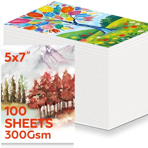 100 Blätter Aquarellpapier 300g, Dickes Aquarellblock 17,8 x 12,8 cm Wasserfarben Acryl Papier Malpapier Kinder Gouachepapier Karten für DIY Glücksbringer Geburtstag 100 Blätter Aquarellpapier 300g, Dickes Aquarellblock 17,8 x 12,8 cm Wasserfarben Acryl Papier Malpapier Kinder Gouachepapier Karten für DIY Glücksbringer Geburtstag von joibabe