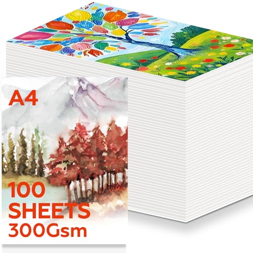 100 Blätter Aquarellpapier 300g, Dickes Aquarellblock 22,7 x 30,2 cm Wasserfarben Acryl Papier Malpapier Kinder Gouachepapier Karten für DIY Glücksbringer Geburtstag 100 Blätter Aquarellpapier 300g, Dickes Aquarellblock 22,7 x 30,2 cm Wasserfarben Acryl Papier Malpapier Kinder Gouachepapier Karten für DIY Glücksbringer Geburtstag von joibabe