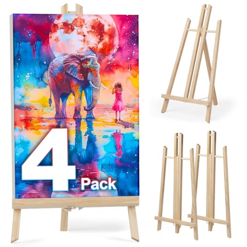 4 Stück 40,6 cm Holz-Staffelei, tragbare A-Rahmen-Tischaufstell-Staffelei zum Malen, Leinwand, Fotos, Schilder, Kunststaffelei für Kinder, Studenten, Anfänger, Künstler – kompakt und leicht 4 Stück 40,6 cm Holz-Staffelei, tragbare A-Rahmen-Tischaufstell-Staffelei zum Malen, Leinwand, Fotos, Schilder, Kunststaffelei für Kinder, Studenten, Anfänger, Künstler – kompakt und leicht von joibabe