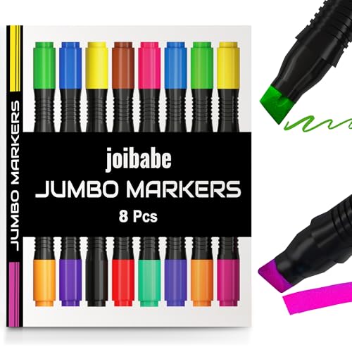 joibabe Permanentmarker - Filzstifte 8 Stück/16 Farben Permanent Marker - Keil-Spitze 2-10 mm - schnell-trocknend, wischfest -Graffiti marker für alle Oberflächen, Schule,Karton, Plastik, Holz joibabe Permanentmarker - Filzstifte 8 Stück/16 Farben Permanent Marker - Keil-Spitze 2-10 mm - schnell-trocknend, wischfest -Graffiti marker für alle Oberflächen, Schule,Karton, Plastik, Holz von joibabe