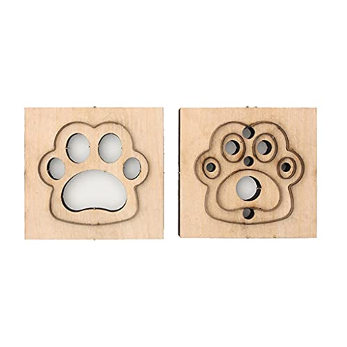 1 Set Lederhandwerk Hundepfote für Anhänger-Form, Modellierung, Holzform, Stanzform für Kunst, Leder von jojnsha