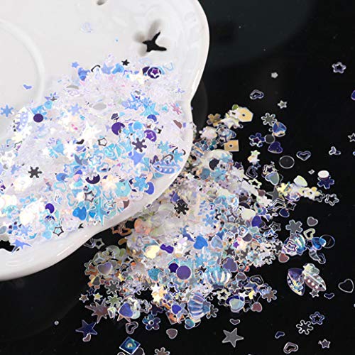 10 g gemischte PVC-Glitzerflocken, Pfirsiche, Herz, Stern, Monde für Muscheln, Kristall-Pailletten, Epoxidharz, Formfüller, Nägel, Kunst 10 g gemischte PVC-Glitzerflocken, Pfirsiche, Herz, Stern, Monde für Muscheln, Kristall-Pailletten, Epoxidharz, Formfüller, Nägel, Kunst von jojnsha