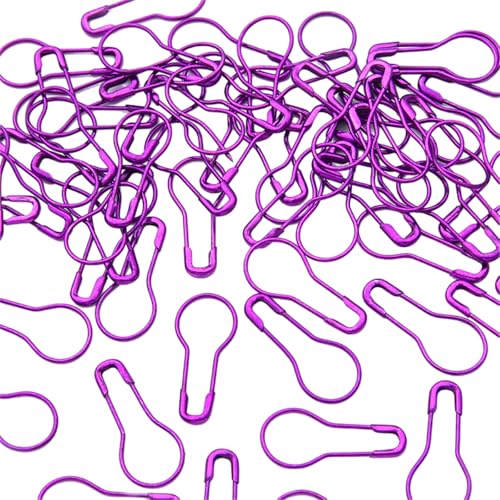 100 Pcs Buntes Sicherer Pin Metallnähte Marker Stricken Verriegelung Clip Kürbisform Pin Für Strickfahrzeuge Häkelverriegelung von jojnsha
