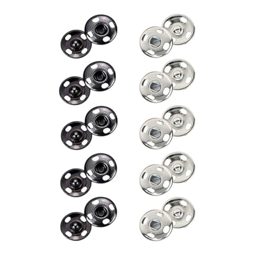 100 Sets Druckknöpfe zum Aufnähen von Kleidung, 10 mm/12 mm/15 mm/17 mm/8,5 mm 100 Sets Druckknöpfe zum Aufnähen von Kleidung, 10 mm/12 mm/15 mm/17 mm/8,5 mm von jojnsha