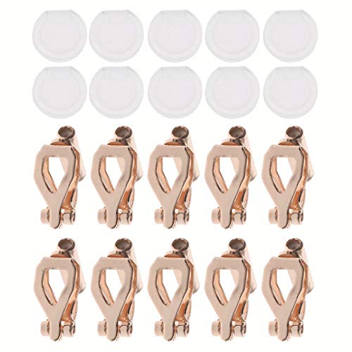 20 Stück/Set Clip-On-Ohrring-Konverter-Verschlüsse mit Komfort-Pads für nicht durchbohrte Ohren, Ohrringe, Ohrring-Konverter, von durchbohrten zu von jojnsha