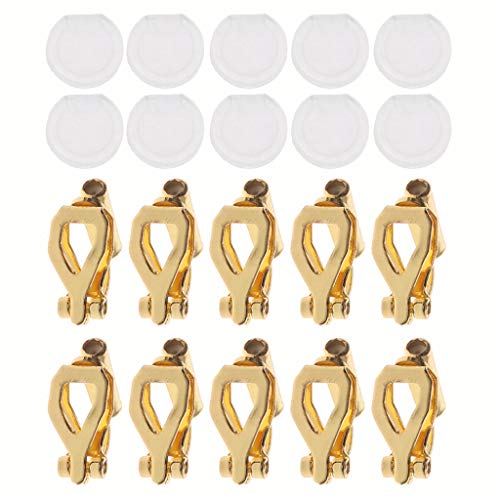 20 Stück/Set Clip-On-Ohrring-Konverter-Verschlüsse mit Komfort-Pads für nicht durchbohrte Ohren, Ohrringe, Ohrring-Konverter, von durchbohrten zu von jojnsha