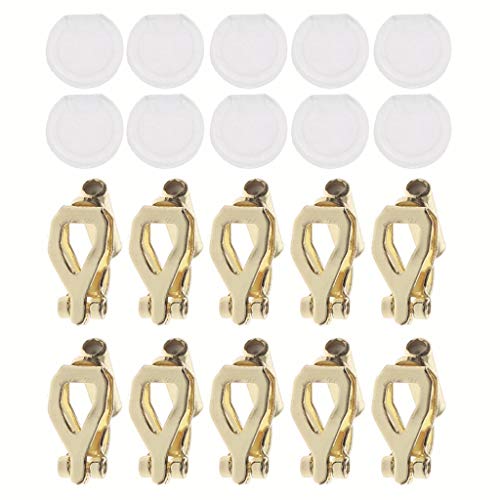 20 Stück/Set Clip-On-Ohrring-Konverter-Verschlüsse mit Komfort-Pads für nicht durchbohrte Ohren, Ohrringe, Ohrring-Konverter, von durchbohrten zu von jojnsha