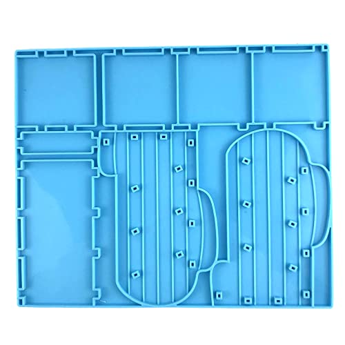 4 Layer Display Organisatoren Rack Harzform Epoxidgussform Für Lippenstift Make Up Rack Schmuckkasten Display Ständer von jojnsha