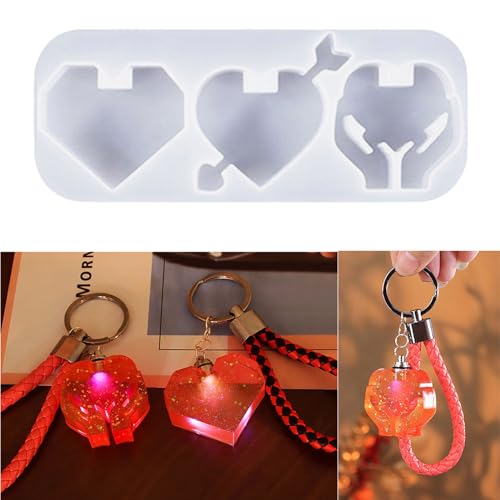 Epoxidharz Schlüsselbund Silikonform Liebe Herzförmige Anhängerformen Flexible Schlüsselraft Crafting Formhand Handgefertigte Ornamente Epoxidharz Schlüsselbund Silikonform Liebe Herzförmige Anhängerformen Flexible Schlüsselraft Crafting Formhand Handgefertigte Ornamente von jojnsha