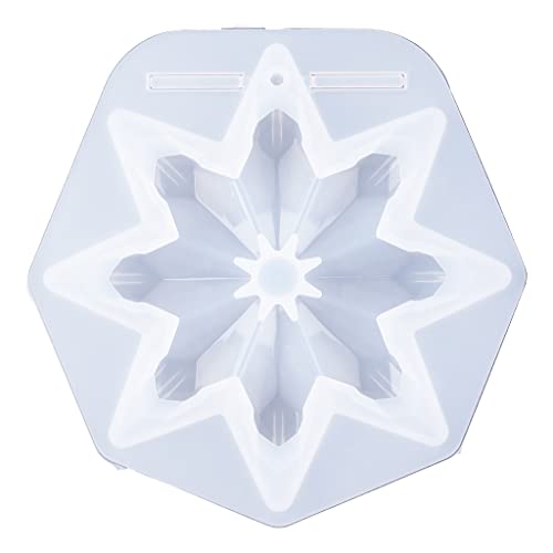 Flexible 3D-Schneeflocken-Silikonform, Weihnachtsanhänger, Kunstharz, Ornamente, Kristall, Epoxidharz, Form Flexible 3D-Schneeflocken-Silikonform, Weihnachtsanhänger, Kunstharz, Ornamente, Kristall, Epoxidharz, Form von jojnsha