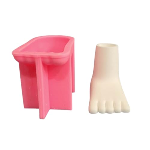 Formen zur Herstellung von 3D-Fuß-Kerzenständern, Silikonformen für Epoxidharz, Gussteile, Ton, Bastelhalter von jojnsha