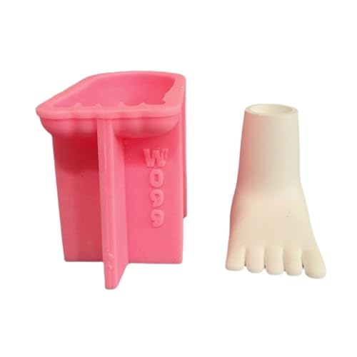 Formen zur Herstellung von 3D-Fuß-Kerzenständern, Silikonformen für Epoxidharz, Gussteile, Ton, Bastelhalter von jojnsha