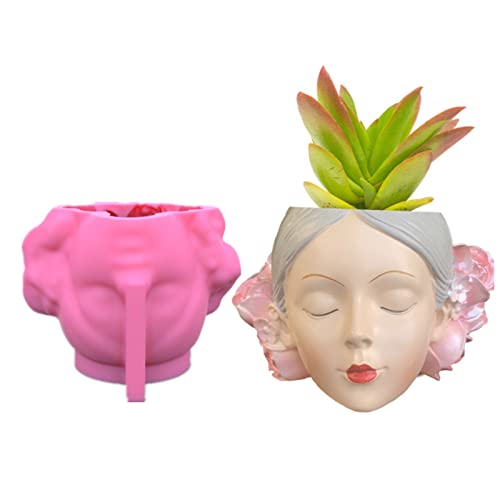 Frauen Für Blumenpot Epoxidharz Form Kerze Beton Gips Silikon Mo UV Harzform Silikonschmuck von jojnsha