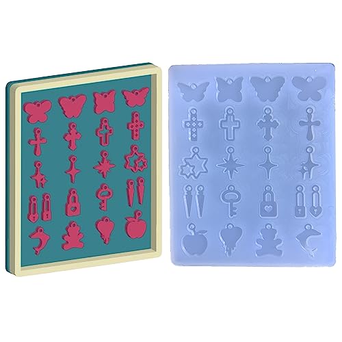 Kristall-Epoxidharz-Ohrringe, Schmuckformen, hängende Anhänger, Dekoration, mehrere Stile, unregelmäßige Silikonform Kristall-Epoxidharz-Ohrringe, Schmuckformen, hängende Anhänger, Dekoration, mehrere Stile, unregelmäßige Silikonform von jojnsha