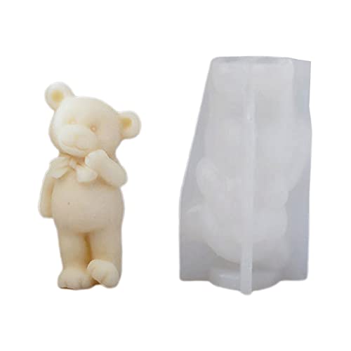 Little Bärenharzform Aromatherapie Kerze Epoxid Für Harzguss Wohnkultur Kerze Herstellen Gips Ornament Schimmel von jojnsha
