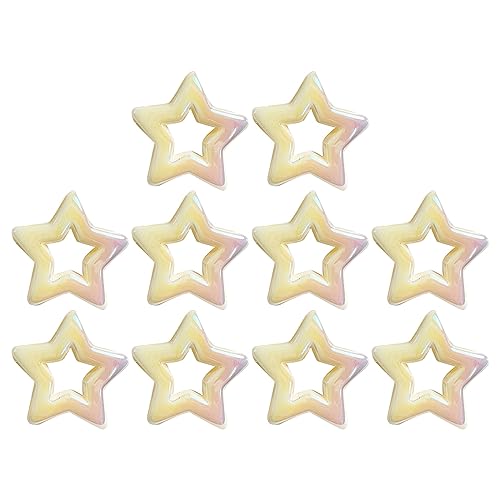Packung Mit 10 Pcs Vielseitigen Acrylperlen Verschiedene Ausgehöhlte Sterncharme Perlen Für Schmuck Handgefertigte Handwerksprojekte Packung Mit 10 Pcs Vielseitigen Acrylperlen Verschiedene Ausgehöhlte Sterncharme Perlen Für Schmuck Handgefertigte Handwerksprojekte von jojnsha