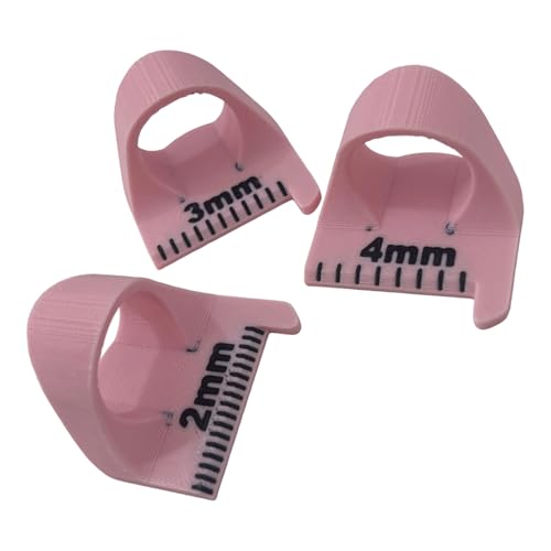 Patchwork-Nähhilfe, Finger-Quilt-Lineal, Patchwork-Nähmesser, Messwerkzeug, Nähhilfswerkzeug, 2 mm, 3 mm, 4 mm, Quilt-Lineale mit Skala, 3 Stück Patchwork-Nähhilfe, Finger-Quilt-Lineal, Patchwork-Nähmesser, Messwerkzeug, Nähhilfswerkzeug, 2 mm, 3 mm, 4 mm, Quilt-Lineale mit Skala, 3 Stück von jojnsha