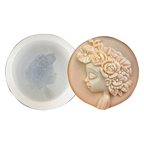 Silikonform für selbstgemachte Seife mit Blumenmädchen, exquisiter Mousse, Kuchen, Schokolade, Backen Silikonform für selbstgemachte Seife mit Blumenmädchen, exquisiter Mousse, Kuchen, Schokolade, Backen von jojnsha