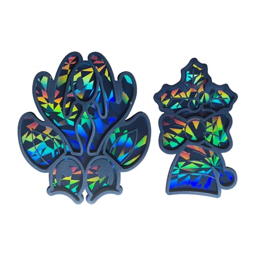 Silikonform mit Elch-Motiv, für Schmuck, Ornamente, Anhänger, 2 Stück von jojnsha