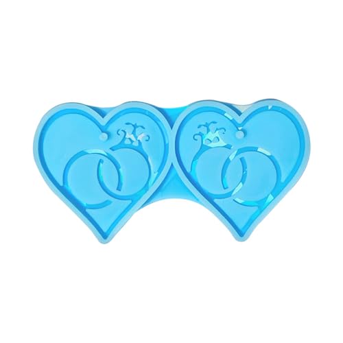Valentinstag-Epoxidharz-Formen, Schlüsselanhänger, Anhänger, Herzform, einzigartiger Schmuckanhänger für Anhängerherstellung von jojnsha