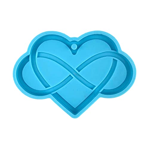 Valentinstag Schlüsselbund Epoxidharz Schimmel Liebe Herzschlüsselung Anhänger Silikonform Schmuck Gusswerkzeug MORM MAKE KIT von jojnsha