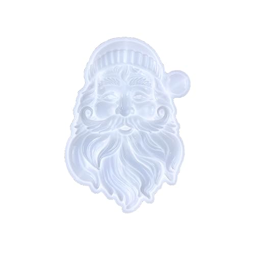 Weihnachtsmann-Harz-Form, Silikonform, Stereo, Weihnachten, Epoxidguss, zum Aufhängen an der Wand von jojnsha