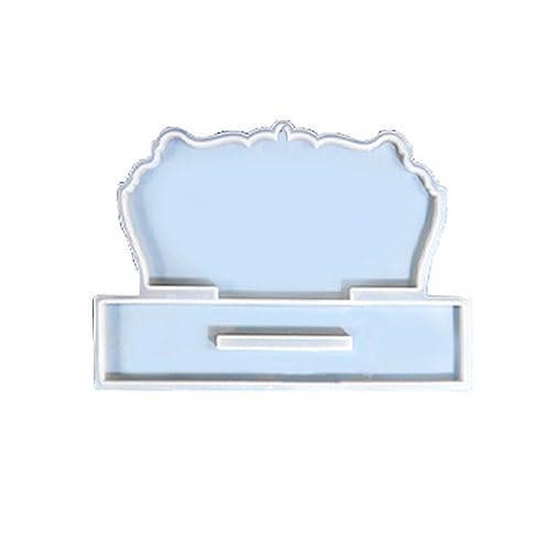 Wellen/runde Form Mit Ständerhalter Set Fotorahmen Harz Tisch Ornamente Silikon Für Desktop Nummernschildplattenform Form von jojnsha