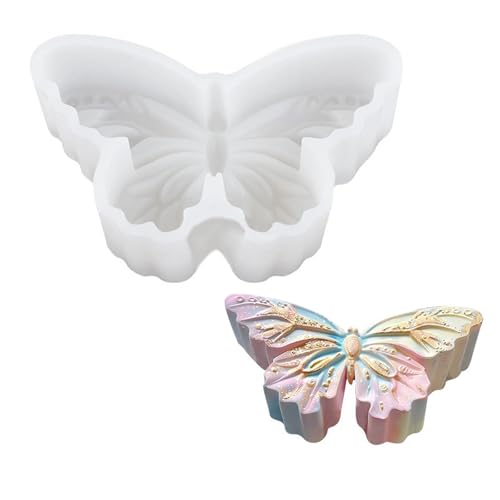 jojnsha Kreativer Schmetterling Silikon Crafting Formen Dessert Formen Schmetterlingsform Backgeschoss Geschenk Für Backbegeisterte Kerzenherstellung Set von jojnsha