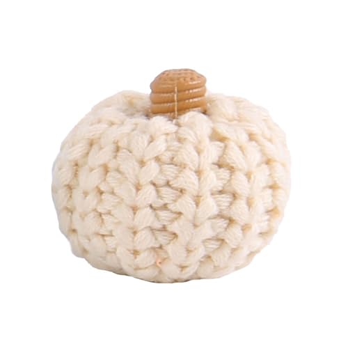 jojnsha Künstliche Kürbisse, gehäkelt, Ernte, Herbst, Erntedankfest, Tischdekoration, kleine Kürbisernte, Miniatur von jojnsha