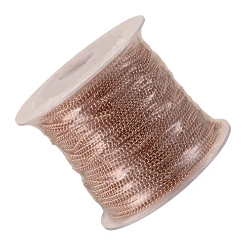 1Rolle DIY Kette für Schmuckherstellung Robuste und Vielseitige und Armbänder Roségold für Bastelprojekte von jojofuny