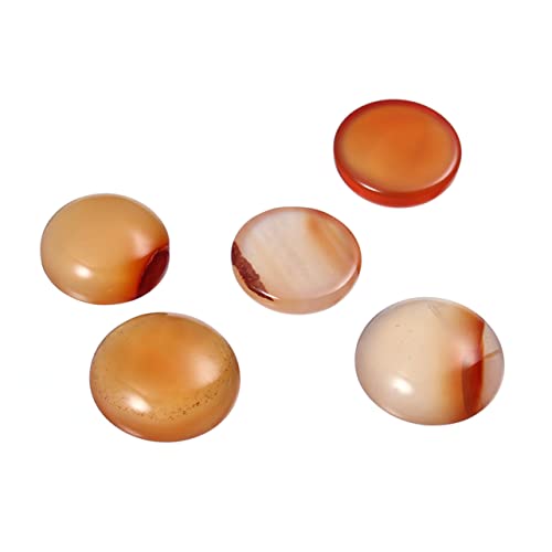 jojofuny 1 20 Stück Runde Patch Perlen Für Die Schmuckherstellung Natürliche Kits Schmuckherstellungs Kit Zubehör Perlenstickerei DIY Verschiedene Kristalle Stein Cabochons von jojofuny