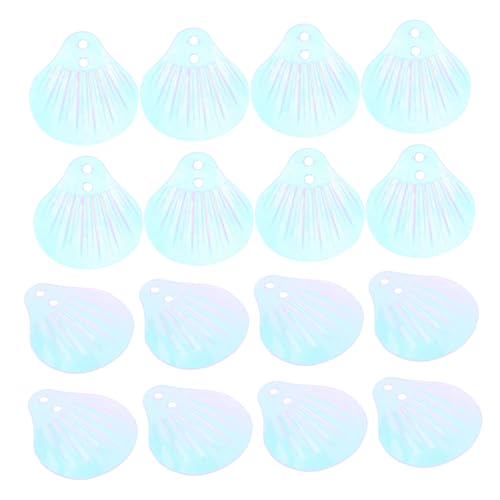 jojofuny 1 Muschel Pailletten Mit Doppelloch Zum Basteln Ohrringe Für Hochzeiten Partys Pailletten Zum Aufnähen Muschel Kleidung Pailletten Kunstwerke DIY Material Zubehör von jojofuny
