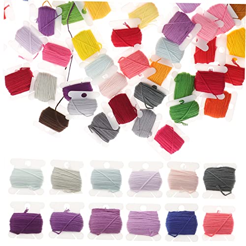 jojofuny 1 Packung Stickgarn Farben Diy Stickgarn Spulen für Kreuzstich Handarbeiten und Bastelprojekte Multifunktionale Nähfäden für Anwendungen Basteln jojofuny 1 Packung Stickgarn Farben Diy Stickgarn Spulen für Kreuzstich Handarbeiten und Bastelprojekte Multifunktionale Nähfäden für Anwendungen Basteln von jojofuny
