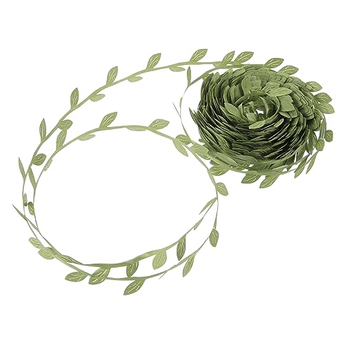 jojofuny 1 Rolle Blattgewebe Blumenband Gegenwärtig Bänder zum Verpacken Verpackung Blumen- für DIY Bastelband gemustertes Band Wickelband Bandverzierungen Blattbandrebe Polyester Grün jojofuny 1 Rolle Blattgewebe Blumenband Gegenwärtig Bänder zum Verpacken Verpackung Blumen- für DIY Bastelband gemustertes Band Wickelband Bandverzierungen Blattbandrebe Polyester Grün von jojofuny