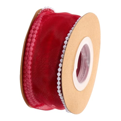 jojofuny 1 Rolle Blumenstrauß Verpackungsband wellig Hochzeit Perle breit Welle Geschenkband Band für Blumenstrauß Band zum Verpacken Partyband verschleißfestes Bastelband Polyester rot jojofuny 1 Rolle Blumenstrauß Verpackungsband wellig Hochzeit Perle breit Welle Geschenkband Band für Blumenstrauß Band zum Verpacken Partyband verschleißfestes Bastelband Polyester rot von jojofuny
