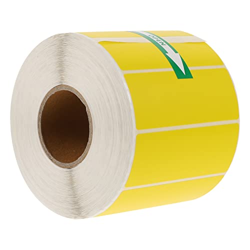 jojofuny 1 Rolle Buntes Etikettpapier Klebeetikett Aufkleber Etikettenetikett aus Papier Gelb von jojofuny