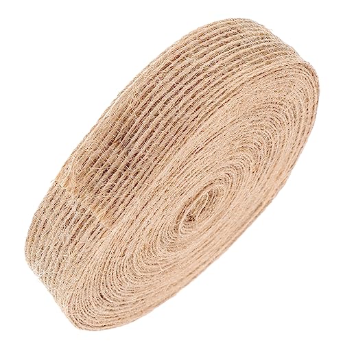 jojofuny 1 Rolle DIY handgemachtes Hanfseil hochzeitsdeko wedding decoration colör geschenkesack geschenkbeutel säckchen color Sackleinen zartes Geschenkband praktisches Geschenkband Jute von jojofuny