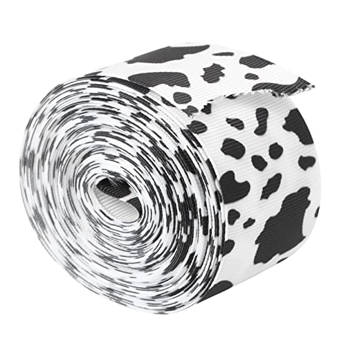 jojofuny 1 Rolle Diy Verpackungsband mit Kuhmuster Yards für Bastelarbeiten Dekoratives Geschenkband Vielseitige Schleifenverpackung für Partys und Anlässe von jojofuny
