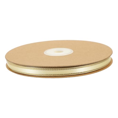 jojofuny 1 Rolle Doppelseitiges Satinband mit Goldenen Kanten Dekoratives Geschenkband für Blumenverpackungen und Bastelarbeiten für DIY Projekte und Festliche Anlässe Cremefarben jojofuny 1 Rolle Doppelseitiges Satinband mit Goldenen Kanten Dekoratives Geschenkband für Blumenverpackungen und Bastelarbeiten für DIY Projekte und Festliche Anlässe Cremefarben von jojofuny
