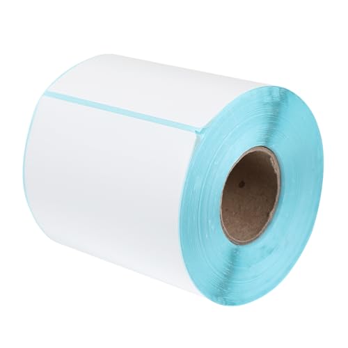 jojofuny 1 Rolle Drei Proof-thermopapier Thermal- Etikett Für Tintendrucker Etikettenhersteller -versandetiketten Schild Druckeretikett Sofortig Druckbar Punkt Aufkleber Weiß von jojofuny