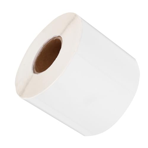 jojofuny 1 Rolle Etikettenpapier Aufkleber druckbar Küchenetiketten klebrig Namensetiketten Druckerpapier Weiß von jojofuny