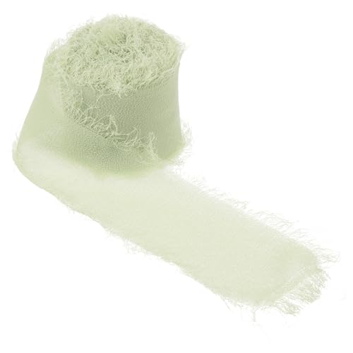 jojofuny 1 Rolle Fransenband Seidenähnlichem Material Breit Handgemachtes Blumenwickelband für Diy Projekte Hochzeitsdeko Geschenkverpackung und Bastelarbeiten von jojofuny