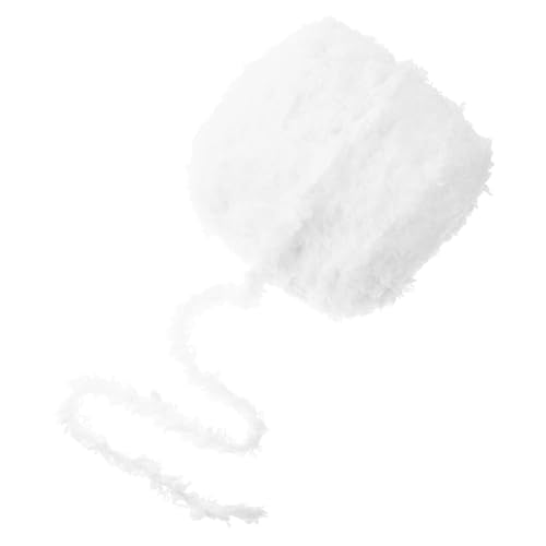 jojofuny 1 Rolle Geflochtene Material tasche selbstgemachte Weiches Korallenvliesgarn Handarbeitsgarn für DIY-Projekte Grobes Plüschgarn zum Selbermachen DIY-Garn zum Häkeln Beige von jojofuny