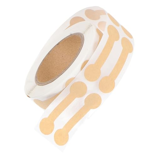 jojofuny 1 Rolle Geschenkanhänger-aufkleber Schild Halskette Schmuck Praktisch Kraftpapier Khaki jojofuny 1 Rolle Geschenkanhänger-aufkleber Schild Halskette Schmuck Praktisch Kraftpapier Khaki von jojofuny